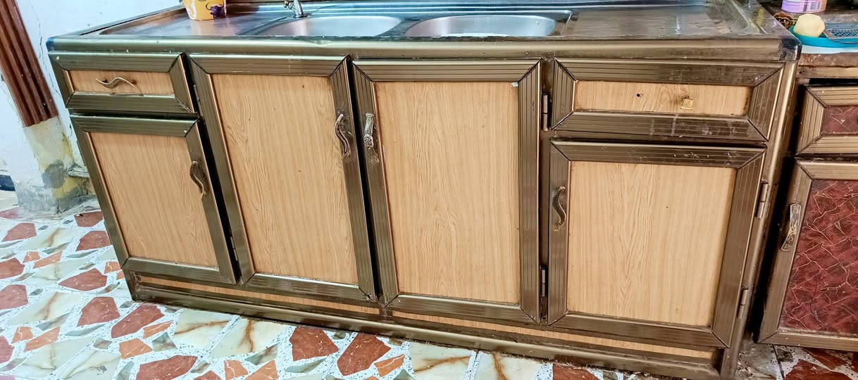 كاونتر • قطعتين • سنك حوضين