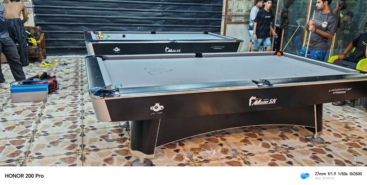 تم.توصيل ميزين.نوع سوبر ماستر الا منطقه الحصوه   🎱
  
يوجد لدينا جميع طاولات المستخدم ولجديد وجميع مستلزماته  الاستفسار الرقم *********** ويوجد لدينا كادر شد لجميع محافضات العراق
