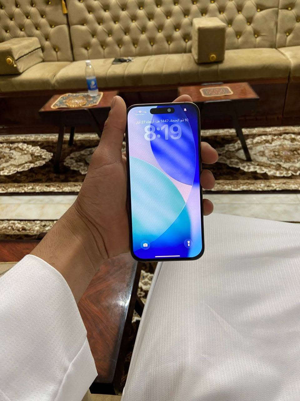 السلام عليكم أيفون 16 برو ماكس للبيع

ذاكرة 256 

بطارية 89 

مبدل شاشة اصلية بيها فطور بسيطة مامأثرة 

سميكارت ميشتغل الباقي كله شغال أي خلل مابي على فحص وضمان انطي من البيت 

بغداد الكمالية

***********
