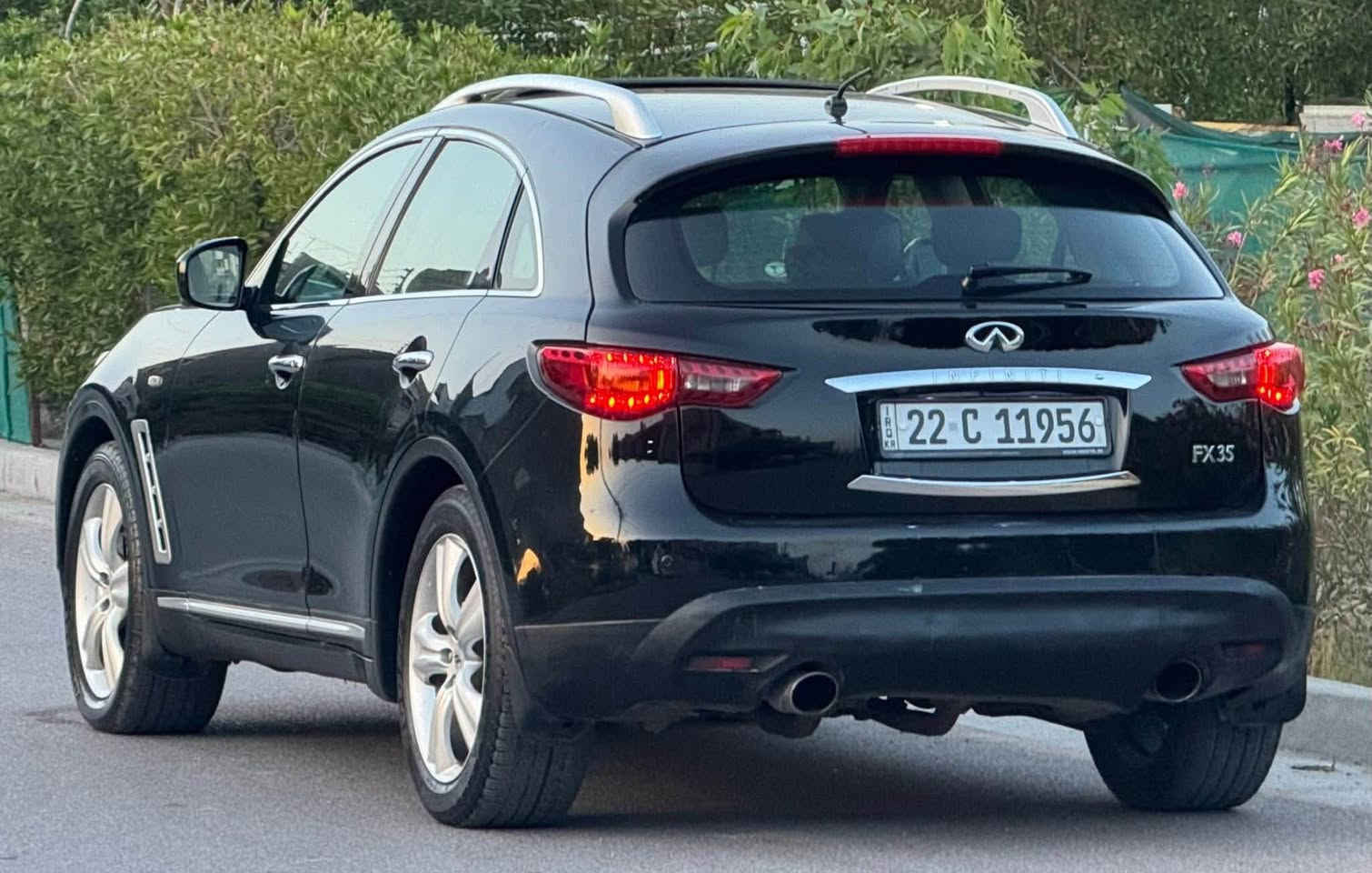 سلام عليكم
انفنتيfx3 5    2009 خليجيه (سعودي )اعلى فئه محرك 6 سلندر 3500 مكفوله بلادي كير بلادي 

رقم شمالي جديد شرط التحويل 

موصفات فول 

فتحه سقف بصمه تشغيل ابواب بصمه جنطه شفط دفع رباعي 4WD

كشنات جلد 

كراسي كهرباء خزن ميموري تدفئه وتبريد الاماميه تبريد قطعتين ثلج 

شفتات ستيرن 

اشايري مري ومري قلاب 

دبل كزوز بجم زنون 

المكان بغداد العبيدي شارع عشرين 

رقم *********** 

السعر 118 وبيها مجال
