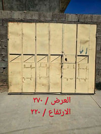 باب محل • حديد ثقيل • مستعمل نضيف