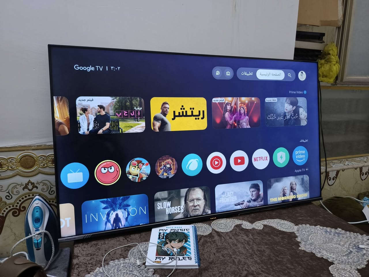 شاشة هايسنز سمارت حجم 55 للبيع
