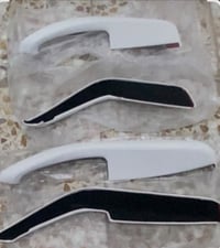 غطاء مقابض • تسلا موديل 3 • جلد أبيض