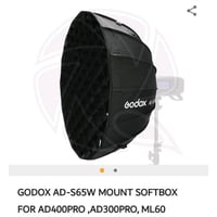 فلاش Godox AD300Pro • تريكر كانون • ستاند وسوفت بوكس