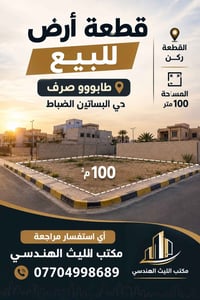 أرض • حي البساتين الضباط • ١٠٠م²