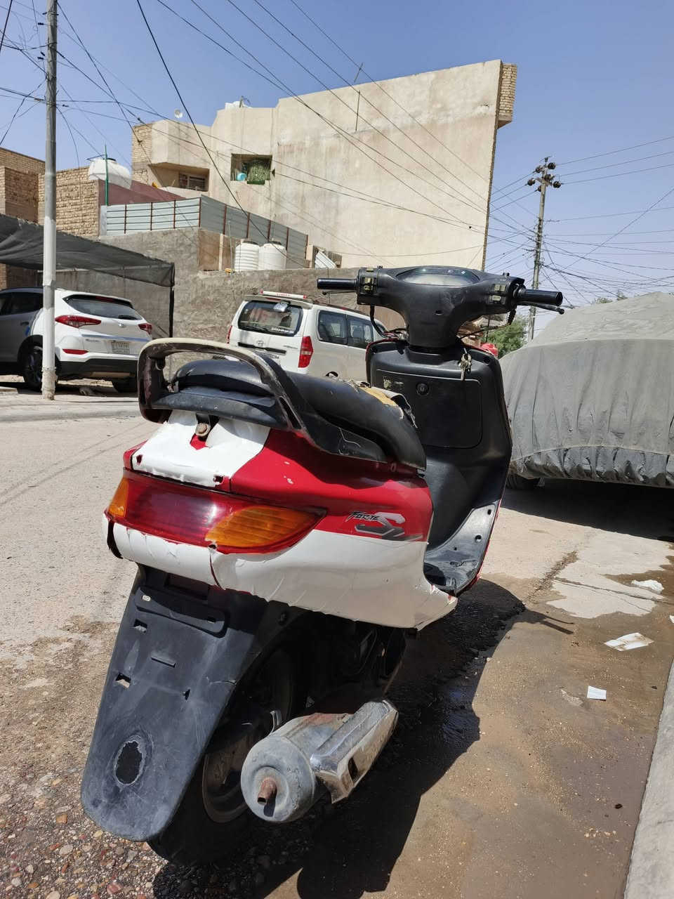 السلام عليكم
فراشة فحل 140 بنز مجفته مره وحده كامله من كلشي بريكات دبلات كهربائيات لايت بك لايت اشاير كيجات سرعه وبانزين الهندر نهائيا مامفتوح والمكينه جاهزة وكامله مكمله اي نقص مابيها تايرات جدد كابريتر جديد بنزات خلفيه جدد سلفها شغال عوزه بس شخاطه وعوزها باتري الباقي كله كامل وكلشي مامحتاج شرط هندر واحد تشتغل سعر 275 والشراي يدلل

مكانها كربلاء حي السلام 

***********
