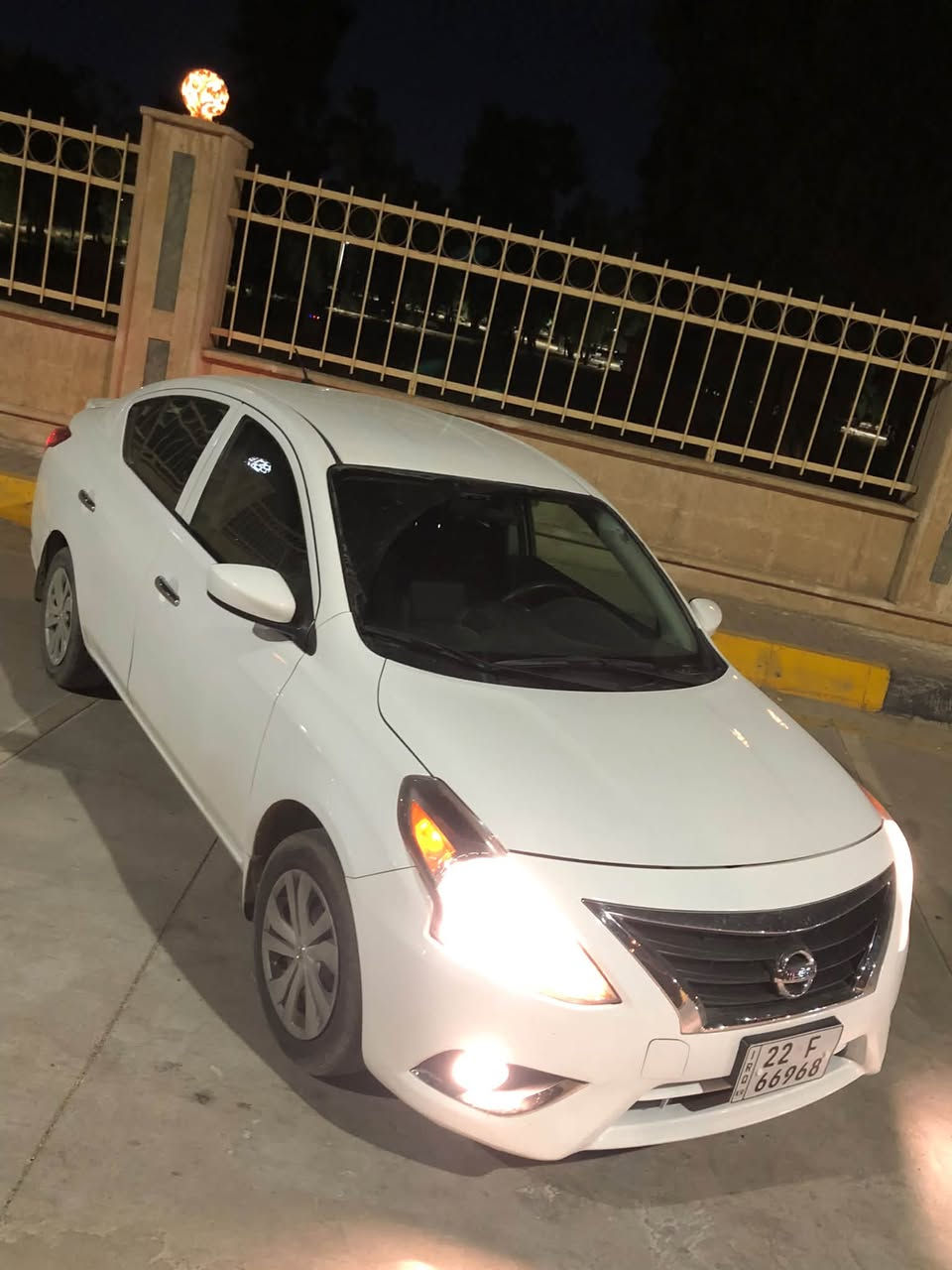 نيسان فيرسا 2019
 السعر ٨٩ $ قفل 

ماشية ٦٦ الف
محرك ١.٦ L
كير cvt
تحكمات ستيرن 
مثبت سرعة
الجامات محور كهرب من اخذتها
شاشة بلادي
كامرة بلادية
جناح خلفي
كبات
السيارة نظيفة جداً مال جناي 
الهزة ل ٢٠٢٧ شهر ٥
السنوية ل ٢٠٣١
السيارة باسمي شرط التحويل

كفاله عدا ضرر من امريكا بكد الصينية بالسقف صبغ ببداية السقف فوق النفر 

وبيها بالعراق الدوسة مال سايق  صبغ
والسيارة بيها كم بارد ما يبينون بالعين الا بالسونار  
السيارة مبدللها دهن مال كير مال شركة مال الوكالة السور للاستفسار ***********
