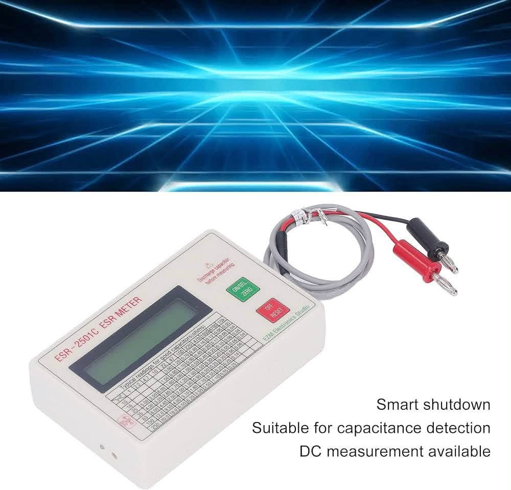 للبيع📢:جهاز ESR-2501C ESR METER الأصلي من شركة EZM Electronics Studio

الجهاز الأقوى لفحص المكثفات وتحديد التالف منها بكل سهولة😍

📌 أهم مميزات الجهاز:

✅فحص داخل الدائرة: فحص المكثف مباشرة دون الحاجة لرفعه من البورد (In-Circuit).

✅شاشة LCD واضحة: لقراءة القيم بدقة وسرعة.

✅جدول مرجعي: مطبوع على الواجهة لمعرفة القراءات السليمة للمكثفات بمختلف سعاتها وفولتيّاتها.

✅سهل الاستخدام: يحتوي على أزرار تصفير (ZERO) وإعادة ضبط (RESET) لضمان دقة الفحص.

✅ قياس ESR و DCR: وضعان للقياس لفحص المكثفات وكشف دوائر القصر.

✅ معايرة تلقائية للصفر: دقة عالية في القراءات (النطاق: 0-25 أوم).

✅يأتي مع أسلاك الفحص (Probes) الأصلية

✅ حماية من الجهد الزائد وإيقاف تلقائي: للحفاظ على الجهاز وتوفير البطارية.

✅ حجم صغير وخفيف: (125 × 80 × 32 مم) سهل الحمل والتنقل.

🚚متوفر توصيل لجميع محافظات العراق🇮🇶

📥للطلب او الاستفسار يرجى مراسلة الصفحة خاص او على الواتساب/ ‭***********‬

#العراق #بغداد #إلكترونيات #صيانة_إلكترونيات #جهاز_فحص_المكثفات #ESR_Meter #للبيع #توصيل_لجميع_المحافظات #فني_إلكترونيات #أجهزة_قياس #سوق_العراق

نص مكتوب في الصور:
- Repair and soldering
- LED patching
- SMT patching
- Smart shutdown Suitable for capacitance detection DC measurement available