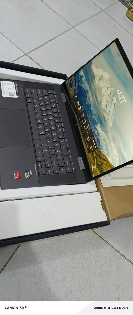 لابتوب  hp ENVY 360
الحاسبه جديده استخدامه ساعات محدوده
قلاب 360 لمس دقه fhđ
 شاشه ١٥.٦
التخزين ٢٥٠ الذاكره ٨ الحاسبه شكل نحيف سلم
المعالج RYŽEN 7000
  هذا العرفه اليريد يبحث يعرف مواصفات اكثر يبحث عن اسمه باليوتيوب 
سعر ٧٠٠  او مراوس ايفون ١٢ او اكثر 
التواصل رقم الهاتف فقط 
***********
