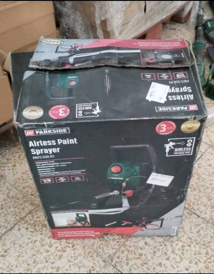 كمبريسر صبغ جدران نوع بارك سايد جديد لوك غير مستخدم مع جميع ملحقاته