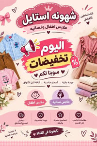 ملابس أطفال • ملابس نسائية • شتوي دافئ