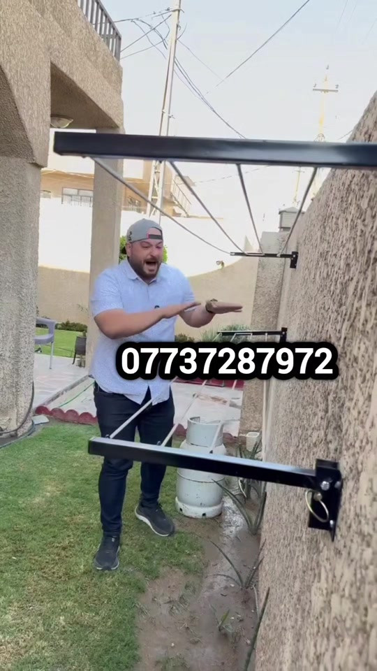 مشر جداري السعر 10 الاف توصيل 5 الاف ✅ مشر الملابس الشبح قابل للطي والثني ✅ راح يوفر مساحه و راح يكون شكله مرتب و حديث ✅ حركتين : ممكن للاسفل ينطوي وايضاً للاعلى  • حديد كثافه عالية جدًا ممتاز • 4 حلقات للحبل وليس 3 • يجي ويا حبل كتان ١٤ متر • و ٨ براغي و٨ چويات وية كل مشر -حلقات (پيامه) لسهولة استخدام المشر  خدمة التوصيل لكل المحافظات ٥ آلاف 🚖  للحجز و الاستفسار يرجى ارسال الرقم والعنوان لصفحه 🌹 او مراسلة واتساب على الرقم التالي : ***********
