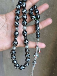 يالله يسر حجازي قديم عين وزنجيل ٣٣ حبه ٨٤ غرام كركوشه وفواصل فضه حلبيه