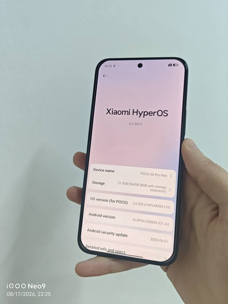 Poco x8 pro max  256gb
باشترین مۆبایل بۆ  گەیمەر.  شاخەوان.  دلیڤەری 😁

تەنها ٢جار لە شەحندراوە
زەمانی ١٨مانگ itiloby
ڕام ١٢+١٢ و ٢٥٦گێگا
پاتری 8500 و 100 وات
چیپ  Dimnsty 9500s 🫨
 All game   120 fps 
نرخ 660 هەزار قفل
کەپس سعری ٨٠٠هەزار 

***********وەتسئەپ 
گەیاندن بەردەستە السليمانية, العراق
