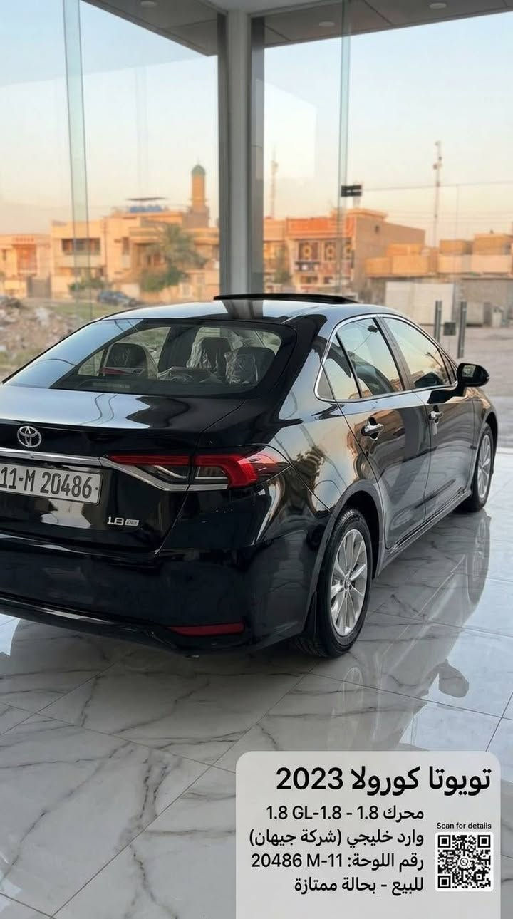 كورولا ٢٠٢٣ • ١.٨ GL • حالة الوكالة