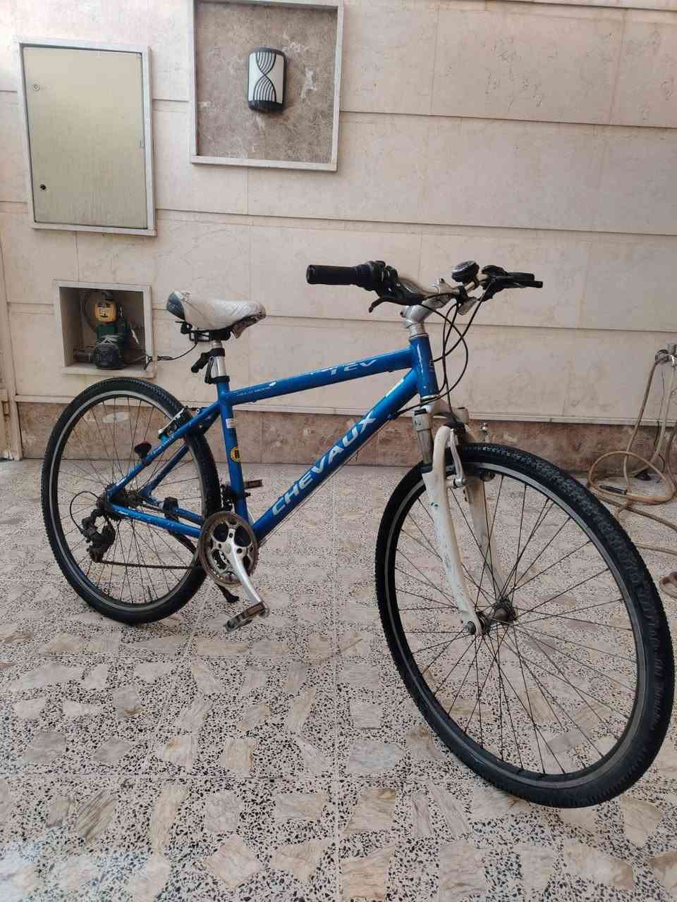 بايك من ماركه CHEVAUX(شيفوكس) الفرنسيه العالميه
بايك جديد الله شاهد مابي اي نقص كامل مكمل معدن الالمنيوم خفيف الوزن بايسكل خفيف ريشه وسياقته حلوه وسلسه بايسكل سستم شيمانو وكله ختم واحد فريم عالي بريكات امامي خلفي شغاله وبلاديه مكاني بغداد السيديه 

***********
