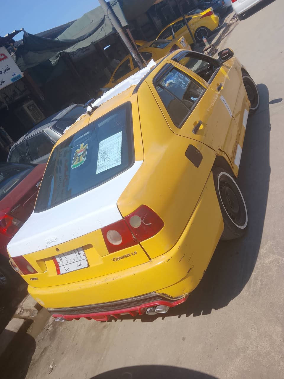السلام عليكم بيع مستعجل كوين موديل 2009 رقم بغداد الماني صاحبها لشرعي بلموصل شرط لتحويل من لشرعي ولوكاله من لوكيل مكينه وكير شرط لاصرف ولانفخ سياره جاهزه هيئه وغرامات 600 الف لسعر 12 وبيها مجال للاستفسار الاتصال بالرقم ‏‪***********‬‏
