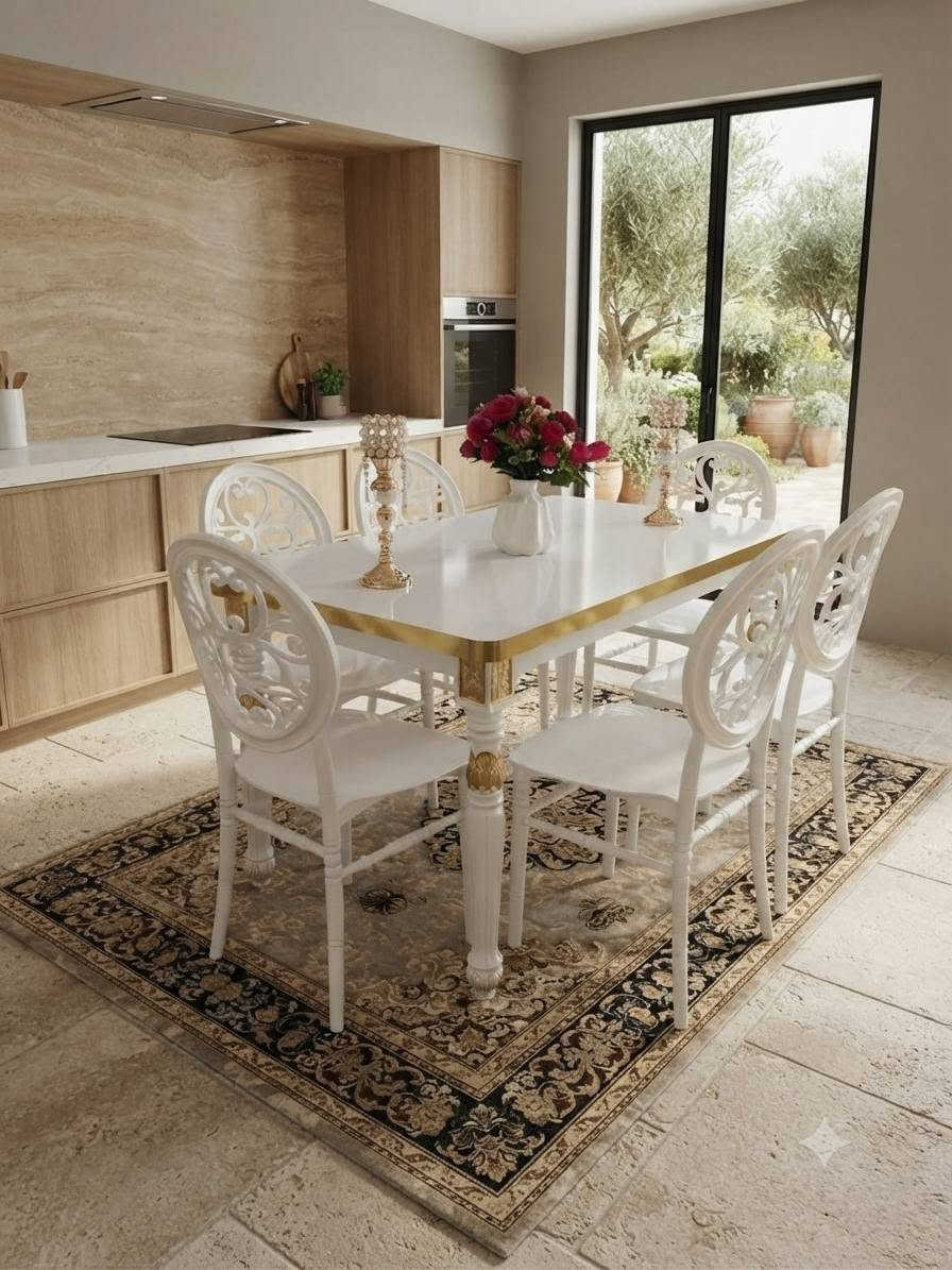 الأناقة والـمـتـانـة الـحـقـيـقـيـة.. وصـل مـيـز الـطـعـام الـمـلـكـي الـمـنـتـظـر! 🔥

​شاهد الفخامة بالفيديو 👀.. تصميم يجنن يضيف لمسة راقية لكل بيت وبأفضل مواصفات بالسوق العراقي!

​📐 القياسات والأبعاد المثالية:

​الطول: 120 سم

​العرض: 70 سم

​🛠️ المواصفات الفنية (شغل درجة أولى):

​السطح: خشب بلوك HDF (مقاوم تماماً للحرارة والماء، يعني يعيش وياك العمر).

​الكراسي: كراسي عظم عازلة ومقاومة للكسر، مريحة وقوية جداً.

​الأرجل: عظم خشب الزان الأصلي 100% لثبات ومتانة لا تُقهر.

​🚚 الأسعار المفاجأة مع التوصيل:

​متوفر بموديل (4 كراسي) و (6 كراسي) وبأسعار تنافسية!

​التوصيل مـجـانـي بالكامل لكافة محافظات العراق! 🇮🇶

​🤝 ضماننا الأقوى (حقك مضمون):

الفحص قبل الاستلام! يوصلك الميز لحد باب البيت، وتفحص الشغل بنفسك قدام المندوب.. إذا لكيت أي اختلاف عن الفيديو أو الصور، ترفض الطلب ويرجع فوراً وبدون ما تدفع ولا دينار!

​📥 للحجز والاستفسار:

أرسل رسالة فورية إلى الصفحة تحتوي على (الاسم، العنوان الكامل، ورقم الهاتف)

أو تواصل معنا مباشرة عبر الرقم: *********** ]
