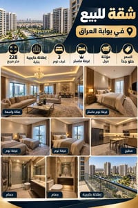بوابه العراق • ٢٢٨م • ٣غرف مفروشة