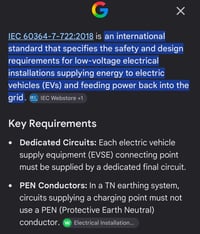 الشحن المنزلي للسيارات الكهربائية IEC 60364-7-722  المعيار العالمي لمو...