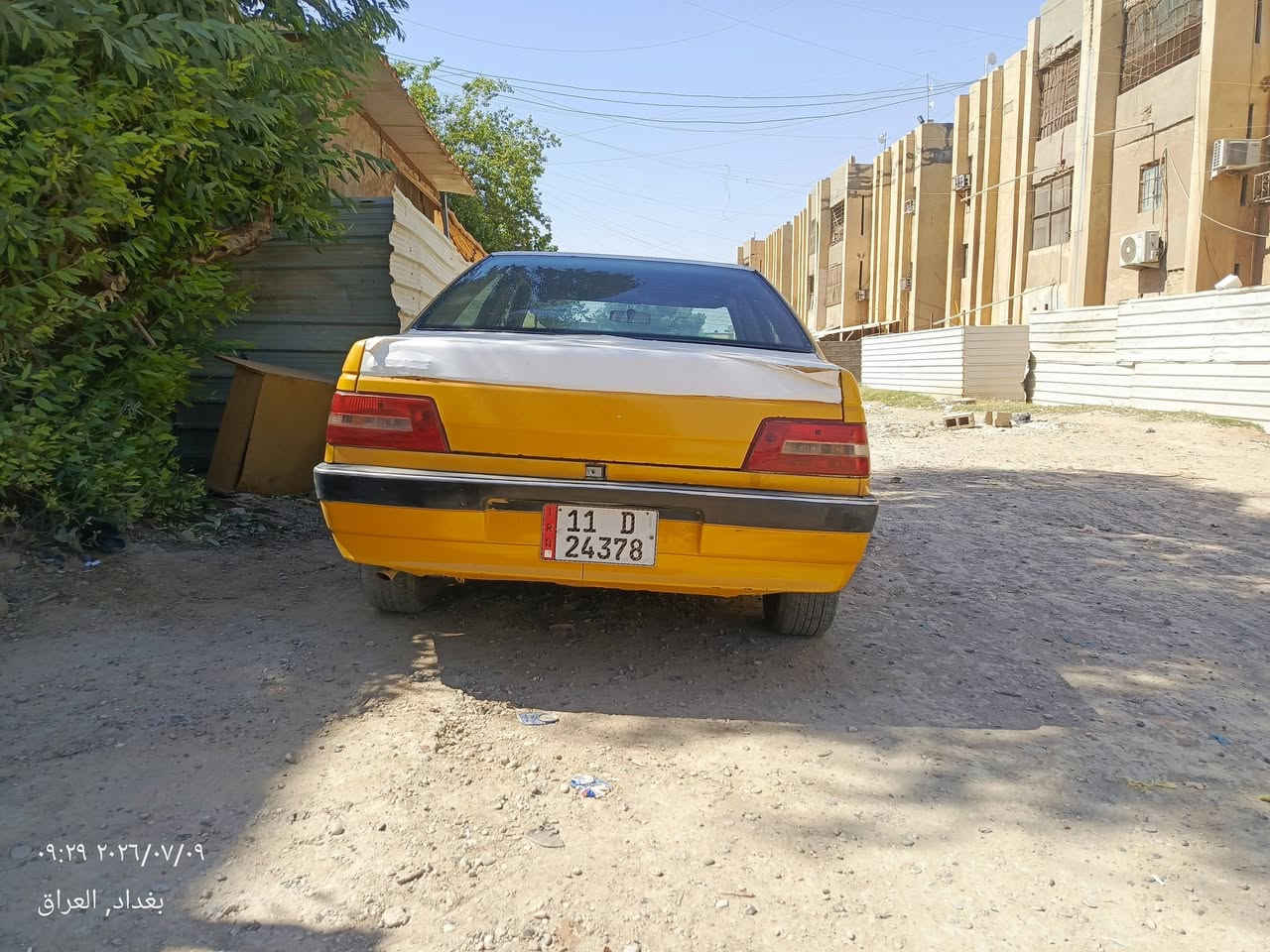 السلام عليكم شباب بيجو جي ال إكس موديل 2010 مكينه گير تبريد خير من الله مصفرة هيئة وغرامات مكاني بغداد حي الجهاد سعر 28 رقم ***********
