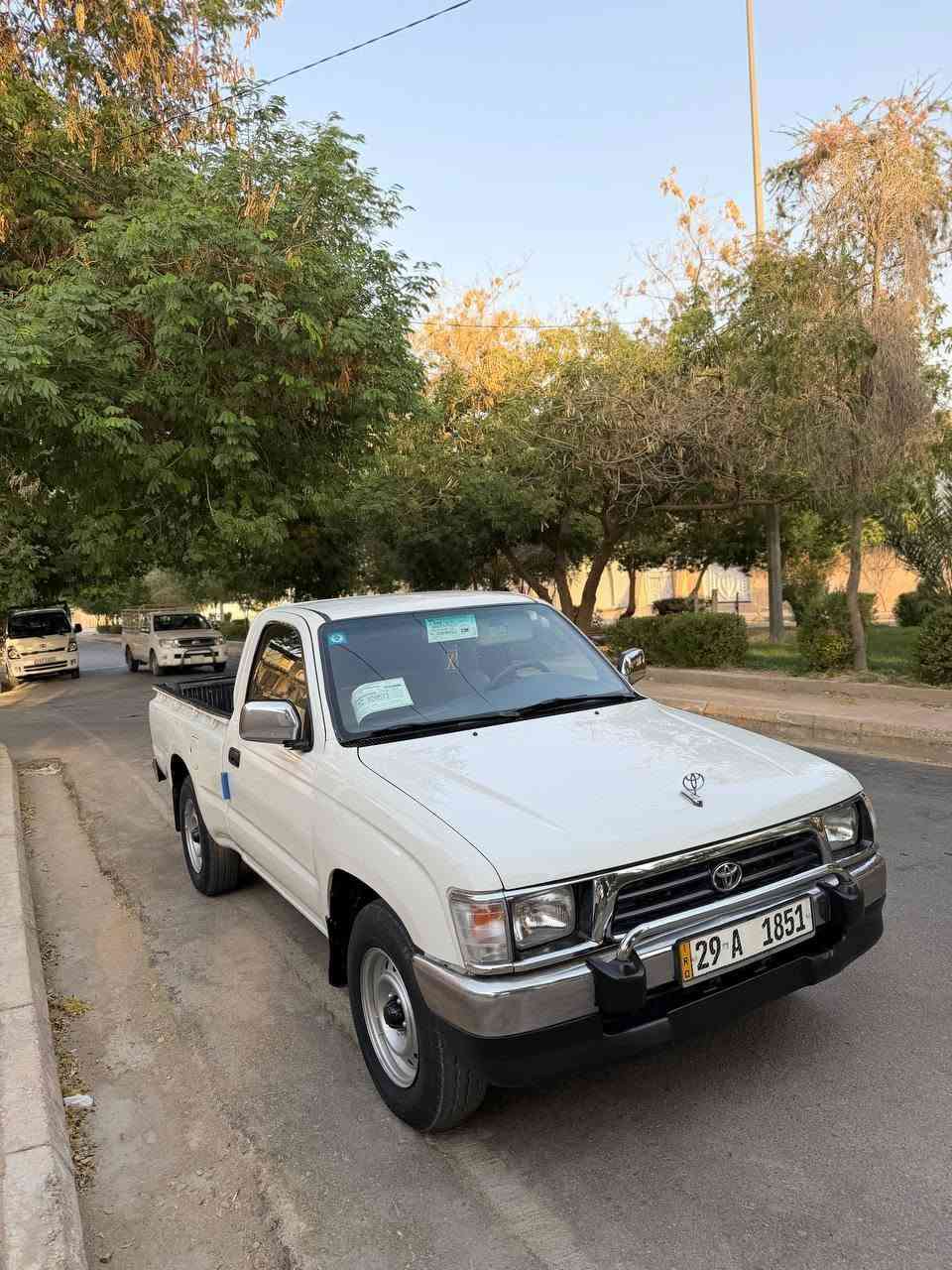 السلام عليكم
فلاحي 2001 
رقم واسط دولي سنويه٢٠٣١ تحول مباشر
مكينه كير أكسل شاصي تخم تاير تبريد  تدفئة كهربائيات كله مكفول 
سياره بيها رشات صبغ ابيع مصبوغة حزام (اكفلها لغود وشواصي وتكم وحادث) 
مكان سياره واسط الصويره 
سعر سياره 78$ وبيها مجال حق جيه 
للاستفسار.***********
أو وتساب
