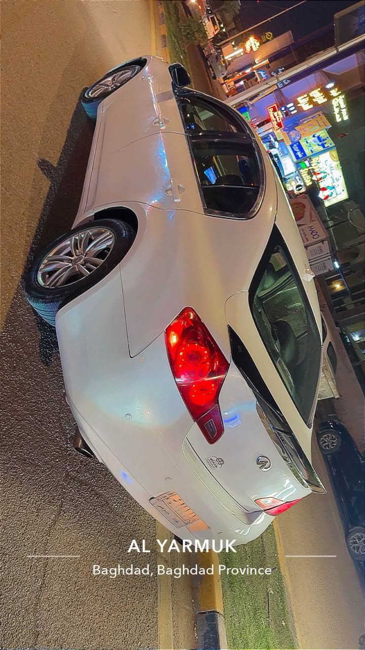 السلام عليكم إنفنيتي G37x
موديل 2013 … ماشيه 98,000 حقيقي 

محرك 3.7 تنفس طبيعي 

بصمه تشغيل وابواب وصندوق 

تبريد ثلج + منفصل 

شاشه لمس +كامرة خلفية دواره 

رادار خلفي حساسات 

كشنات جلد فول تحكمات وخزن ميموري +تدفئه كشنات 

سلايد روف تحكم ستيرن+شفتات رياضي 

لايت زنون عالي ناصي 

سيستم صوت Bose

السيارة عليها تخم تاير 4 جدد 

بلكات نوزلات مجاول كلهن جدد 

صدر سيارة امامي جديد 

فول مواصفات 1/1

السيارة گفاله محرك وكير \\ مصبوغه عام وبيها سونار من المندلاوي بكلشي كهربائيات والخ ….. 

السعر 85 قفل

مكاني بغداد …. ***********
