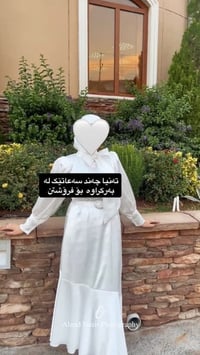 فستان • شبه جديد • لحد 63 كيلو