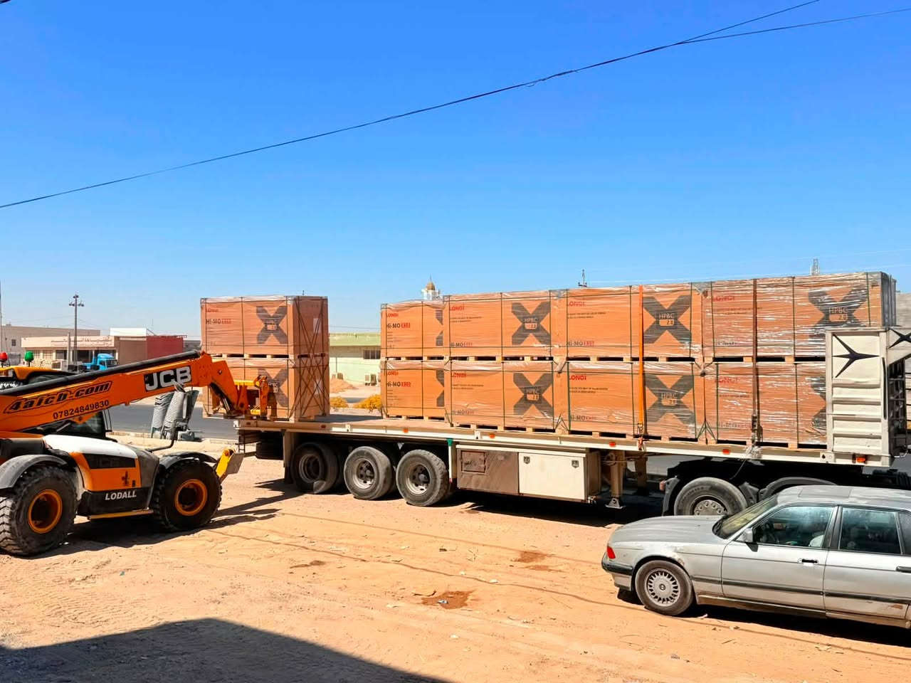 ☀️ بفضل الله تم وصول ألواح LONGi 645 واط ⚡
💰 بس بـ 166 ألف دينار!

🔆 كفاءة عالية وأداء ممتاز
📦 متوفرة الآن وبكمية محدودة

📍 معرض النور – صلاح الدين / بيجي
📌 مقابل جامع الشهيد 2، قرب مطعم الزيتون

📞 ***********
📞 ***********
