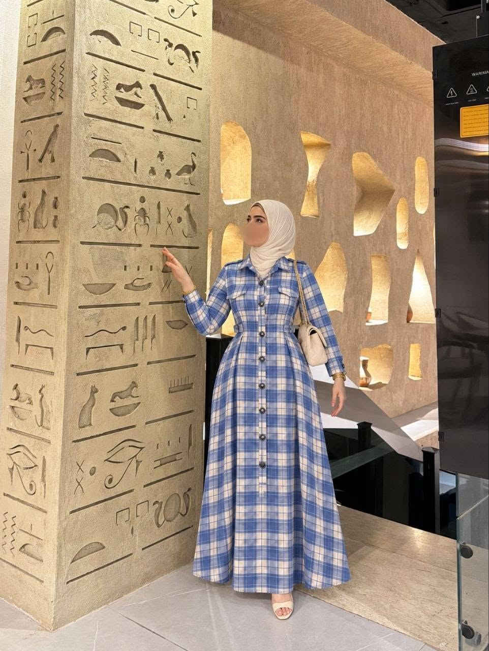 فستان • كاروهات • مقاسات ٣٨-٤٨
