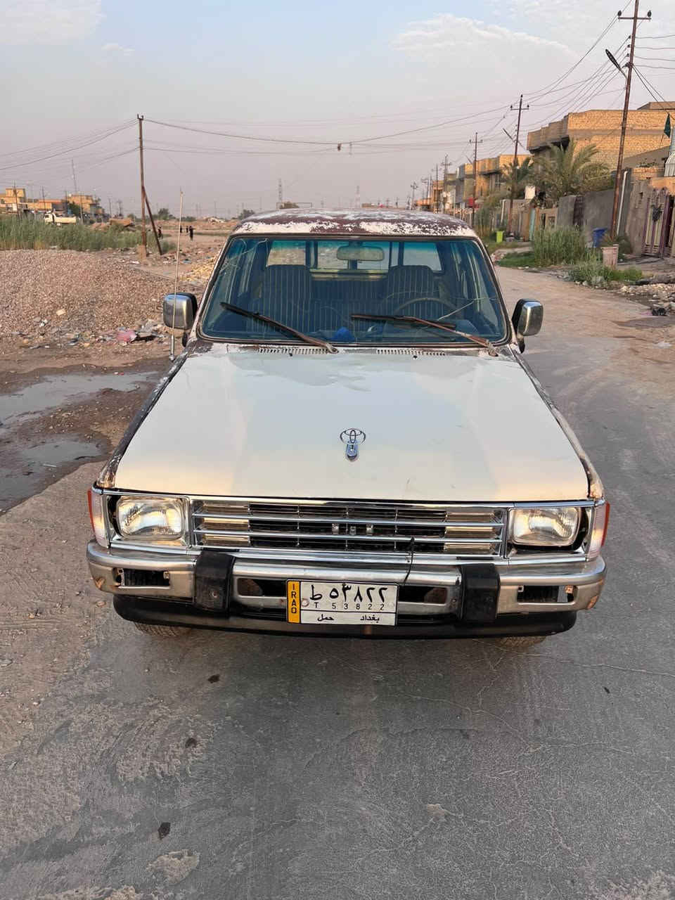 للبيع بيكم تيوته موديل 88 رقم بغداد تحويل ثاني يوم مكينه وكير حداديه جديده  كهربائية جاهزه دوشمه جديده تخم تاير جديد سياره جاهزة مكان ناصريه قضاء رفاعي رقم الهاتف ***********. سعر 40 بيه مجال بسيط
