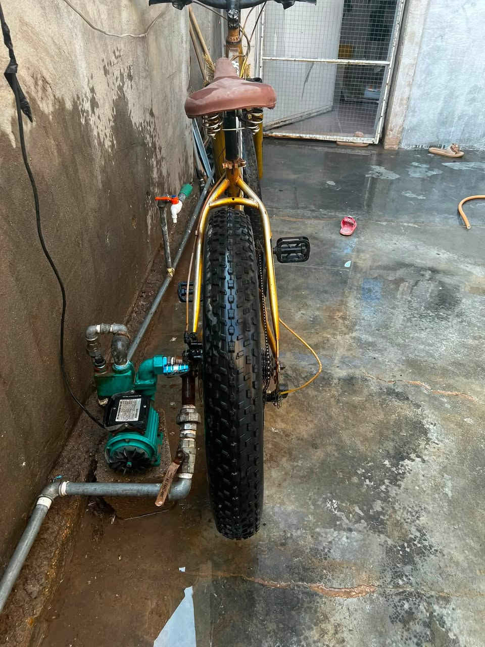 � دراجة هوائية للبيع 🔥
قياس:26
* لون ذهبي/أصفر
* تايرات عريضة وجديدة/نظيفة
* فرامل ديسك أمامي وخلفي
* تبديلات سرعات
* الشاصي قوي ومتحمل
* الدراجة نظيفة وجاهزة للاستخدام
    💰 السعر: [90وبي مجال 
    📍 المكان: الرمادي
    📩 للجادين مراسلة خاص
الي يريد يعرف عنه اكثر يراسل خاص  الرقم:
(7839094212)
