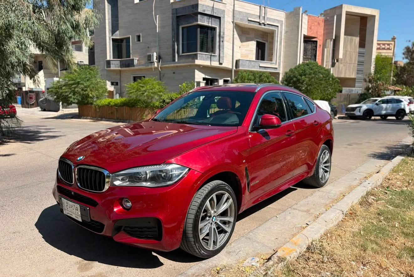 BMW X6 2015 شكل الجديد
الغنية عن التعريف فول مواصفات 
سبيشال اوردر خليجية وكالة العروش
محرك 6 حجم ال 3.0  ارغب شي بيها 
المواصفات والتفاصيل // 
مواصفات سلايد و٣ شاشات بصمات تشغيل داخل جلد احمر وكاربون فايبر كله بحالة الوكالة شفتات ستيرن
بردات بلاد خلفية 
سيارة بمعنى الكلمة مميزة جدا
خارج السيارة وداخله جدا جديد للامانه ترايها يخبل
محرك كير صدر تبريد شرط الفحص 
ماشيه 86 الف ميل حقيقي 

صار بيهه شخط بالباب والجاملغ ونصبغ مكانه 
رقم بغداد دولي هزة وسنوية جديدة 
رايدهه ب26,800$ مكاني بغداد شارع فلسطين
للاستفسار ***********
