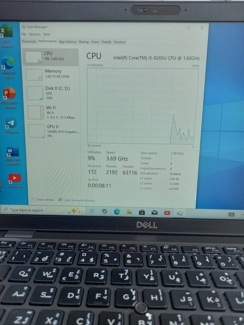 لابتوب دل dell 5400
الجيل الثامن 
المعالج كور اي 5 الجيل 8
الهارد    256    ssd  m.2
الرام 8.  ddr4 
كارت الشاشة  4  شير 
حجم الشاشة  14 
الشاحنة اصلية 
يحتوي على منفذ تايب سي للشحن او نقل البيانات
نظام التشغيل ويندوز 10 عربي انكليزي 
الملحقات شاحنة وجنطة 
السعر  235

***********
***********
يوجد توصيل

متوفر 
تتوفر مجموعة لابتوبات بأسعار مناسبة ومواصفات مختلفة
