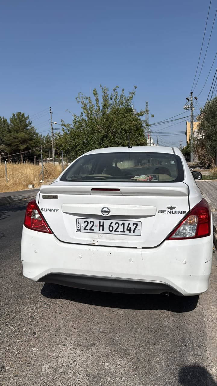 Nissan sunny 
Model: 2020
وارد هندي اصلي
Genuine 
ماشية ١٦٠،٠٠٠كم 
بدون صبغ

سيارة كلشي على طبيعتها 
نوزلات، بلاكات
صيانية دورية دهن جديد
تايرات مستعمل اقل من سنة
.
.
*********** دهوك, العراق
