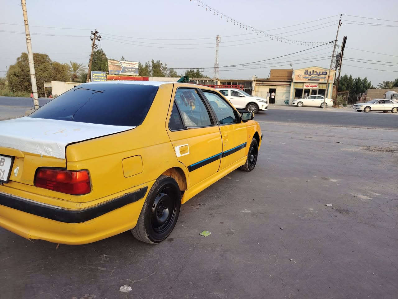 سلام عليكم للبيع بيجو بارص مديل 12مصفره هيه وغرامات وصل خط وبحث سنويه 31تحويل مباشر مكينه وكير جدد تخم تاير حداديه جديده كهربائيات كله شغاله سياره جاهزه السعر 18مكاني نجف مناذره ***********
