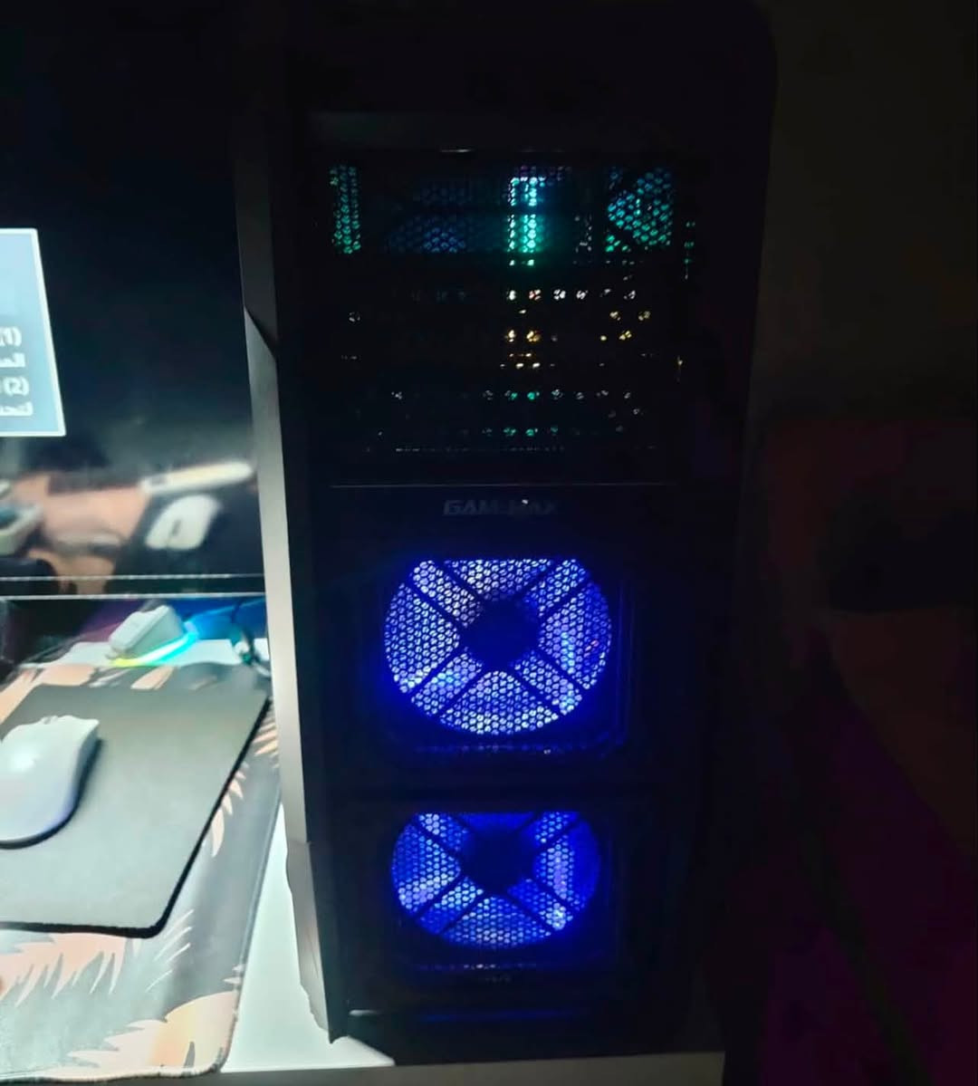 تجميعه 2 للبيع سعر معقول نضافه جدآ جيده 
سعر 750
تواصل ***********
GVGA GEFORCE RTX2060

I5 10400f

GIGABYTE H510MH

RAM 2*8 16 PUSKILL

 THERMALTAKE PSU550

مبرد هوائي 2 فان 

SSD256

HDD500

كيس 3 فان ار جي بي

شاشه NEC
حجم 27 
60HZ

كيبور و ماوس هدية 

________________________________

للبيع 

ويوجد توصيل لكل المحافظات 

 الرقم:***********

 سعر 350الف

i3 9100المعالج

كارت الشاشة من GB RGB GTX1060 3g

المذر بورد H310من ASUS 

الرامات 2*8 RGB 16

SSD120

SSD128 

البور سبلاي400W

كيس اسود 3فان Game Max 

يجي ويا كيبورد RGB 

وماوس باد اسود

وسبيكرات RGB
