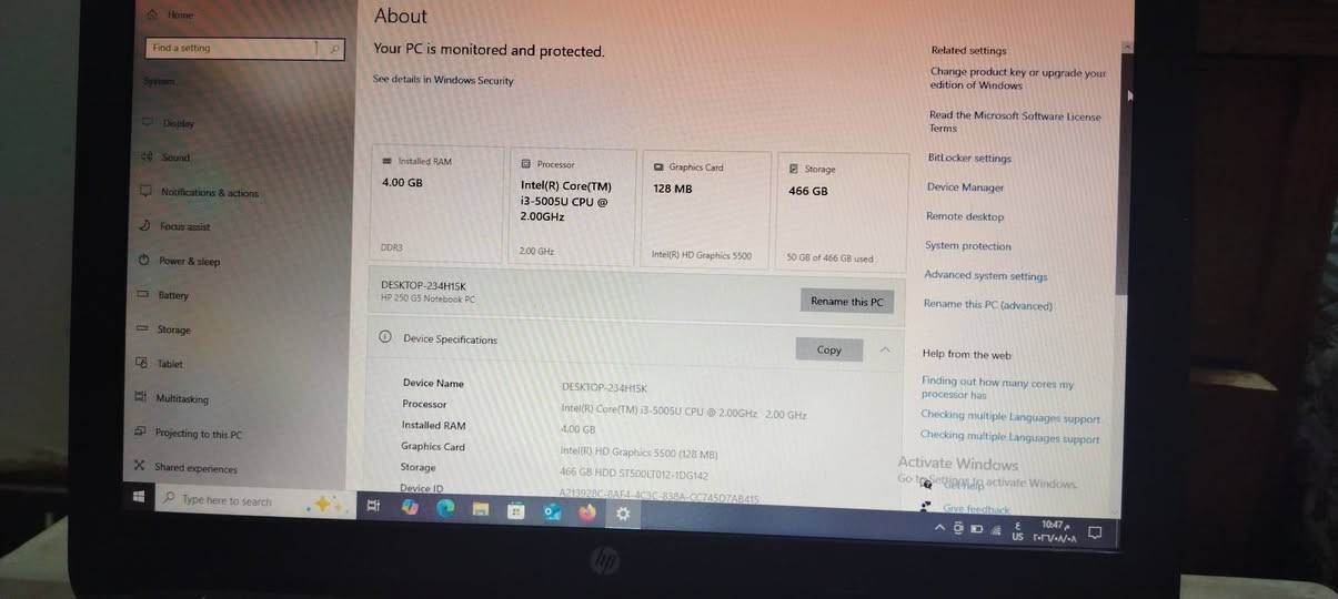 السلام عليكم ورحمة ألله وبركاته
لابتوب hp يعمل بصورة جيدة مطلوب سعر 150 الف وبيها مجال التواصل على الرقم ***********

ومتواجد على فيس بوك
