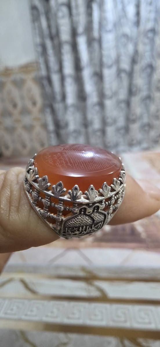 عقيق يماني • فضة 925 • منقوشة سورة يس