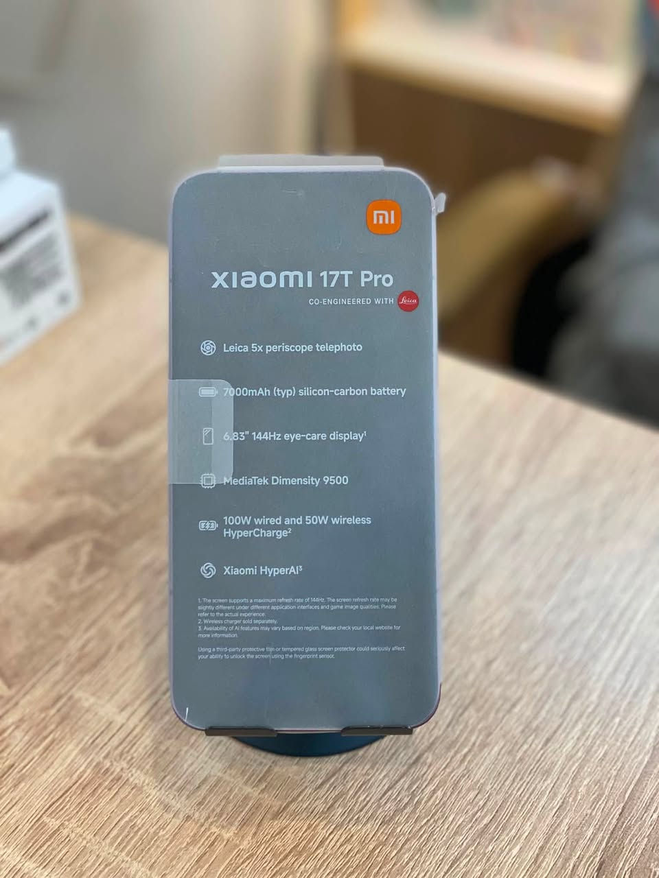 شاومي 17 تي برو  xiaomi 17t pro
الذاكره 512 العشوائيه 12

البطاريه 100‎%‎

الجهاز مستخدم استخدام قليل كلش 

السعر 900 الف وبي مجال

مكاني نجف الاشرف 

***********
