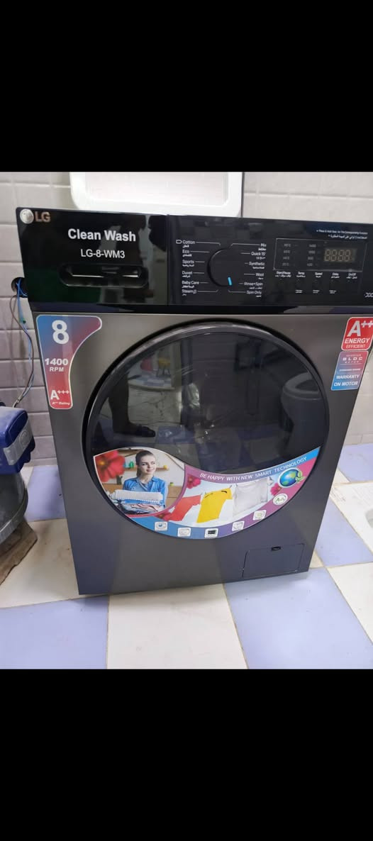 غسالة LG Clean Wash 🖤✨
للبيع غسالة LG Clean Wash بحالة مرتبة 🌷

🔹 السعة: 8 كيلو 🔹 سرعة العصر: 1400 دورة بالدقيقة 🔹 كفاءة الطاقة: A++ 🔹 محرك BLDC / Inverter 🔹 أوتوماتيك أمامية 🔹 برامج متعددة للغسل، منها: • Cotton
• Eco
• Sports
• Duvet
• Baby Care
• Steam
• Quick 15
• Synthetic
• Wool
• Rinse + Spin
• Spin Only

🔹 شاشة رقمية للتحكم 🔹 إمكانية اختيار درجة الحرارة وسرعة العصر 🔹 تصميم أنيق ولون أسود/رمادي غامق 🖤

📍 الغسالة [مستعملة مرة واحدة فقط] 💰 السعر: ٤٥٠ وبيها مجال انزل📞 للتواصل: [ ***********]

الجادين يتواصلون 🌹
