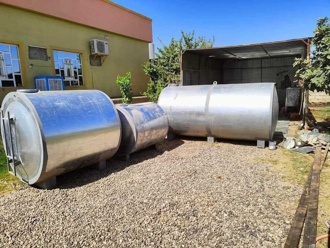 السلام عليكم
معمل عبدالله العيطو  لـ عمل المقطورات والتانكيات
مقطوره 6000 لتر گيج  ١٦  
مقطوره 3000 لتر گيج  ١٦ 
مقطوره 1500 لتر گيج  ١٨
تاكي 1500 لتر گيج  ١٨    

🛑ملاحضه : الحديد كلو مقلون حاسبه 🛑
هـ/*********** 
هـ/***********
