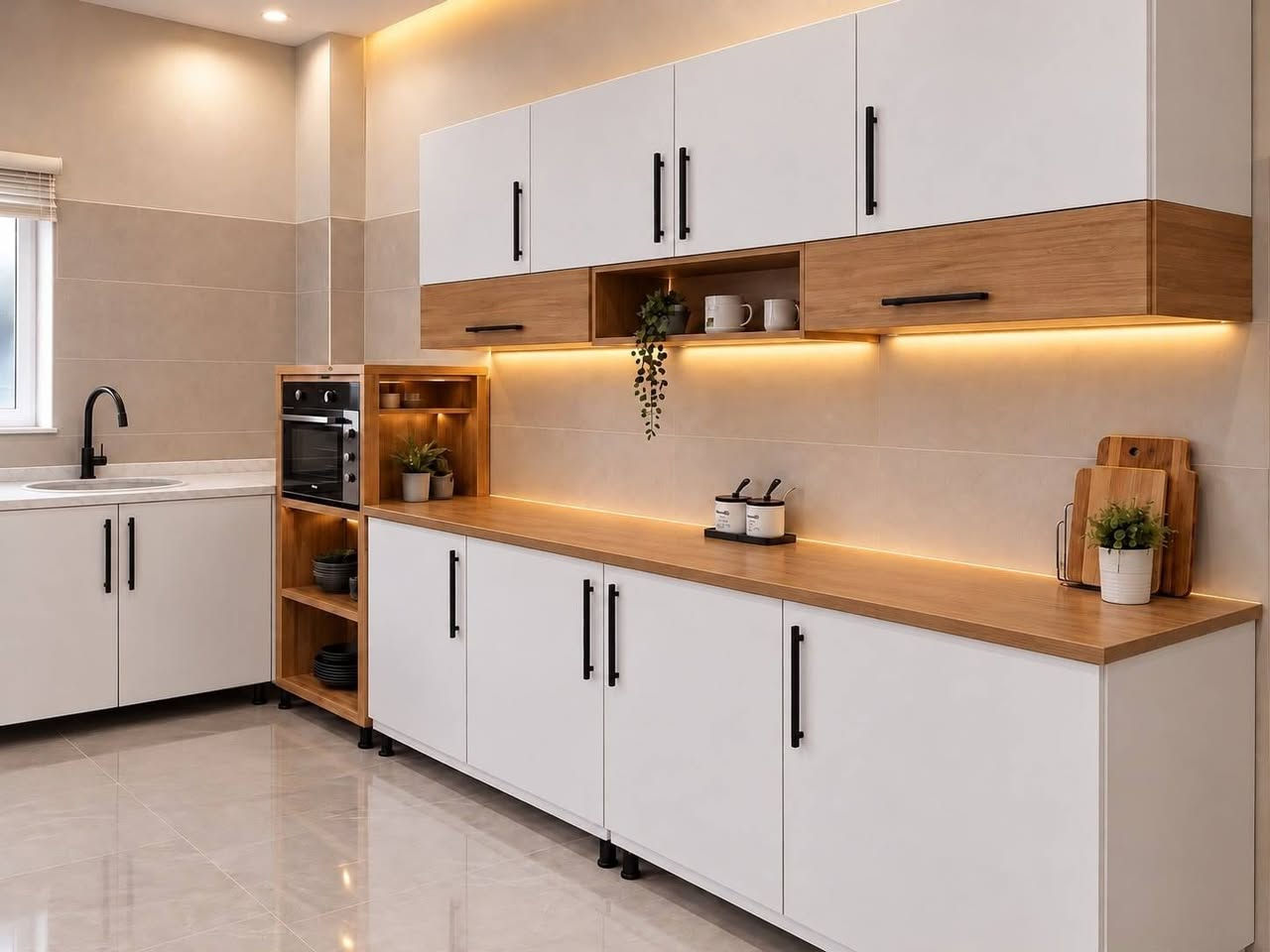 كاونتر • MDF تركي • ٣ قطع