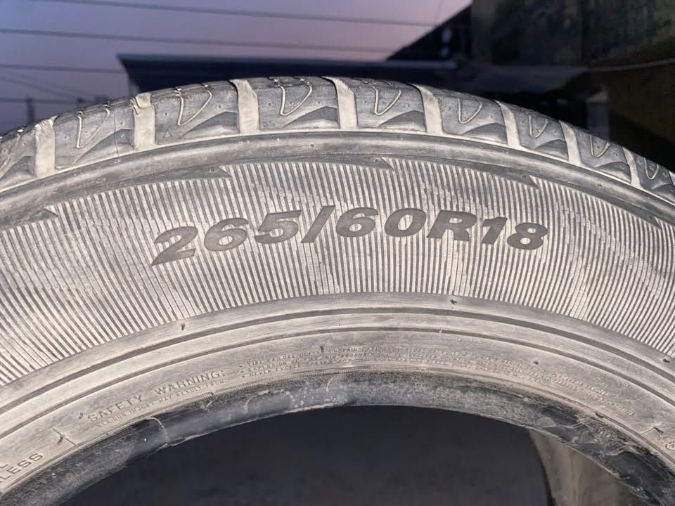 زوج تايرات
￼ نظافة 70%

‏قياس265/60R18

مكناها البصره 

سعر 60 

‭***********‬
