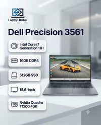 💻 Dell Precision 3561 ⚡ Intel Core i7 — Generation 11H 🧠 RAM: 16GB DDR...