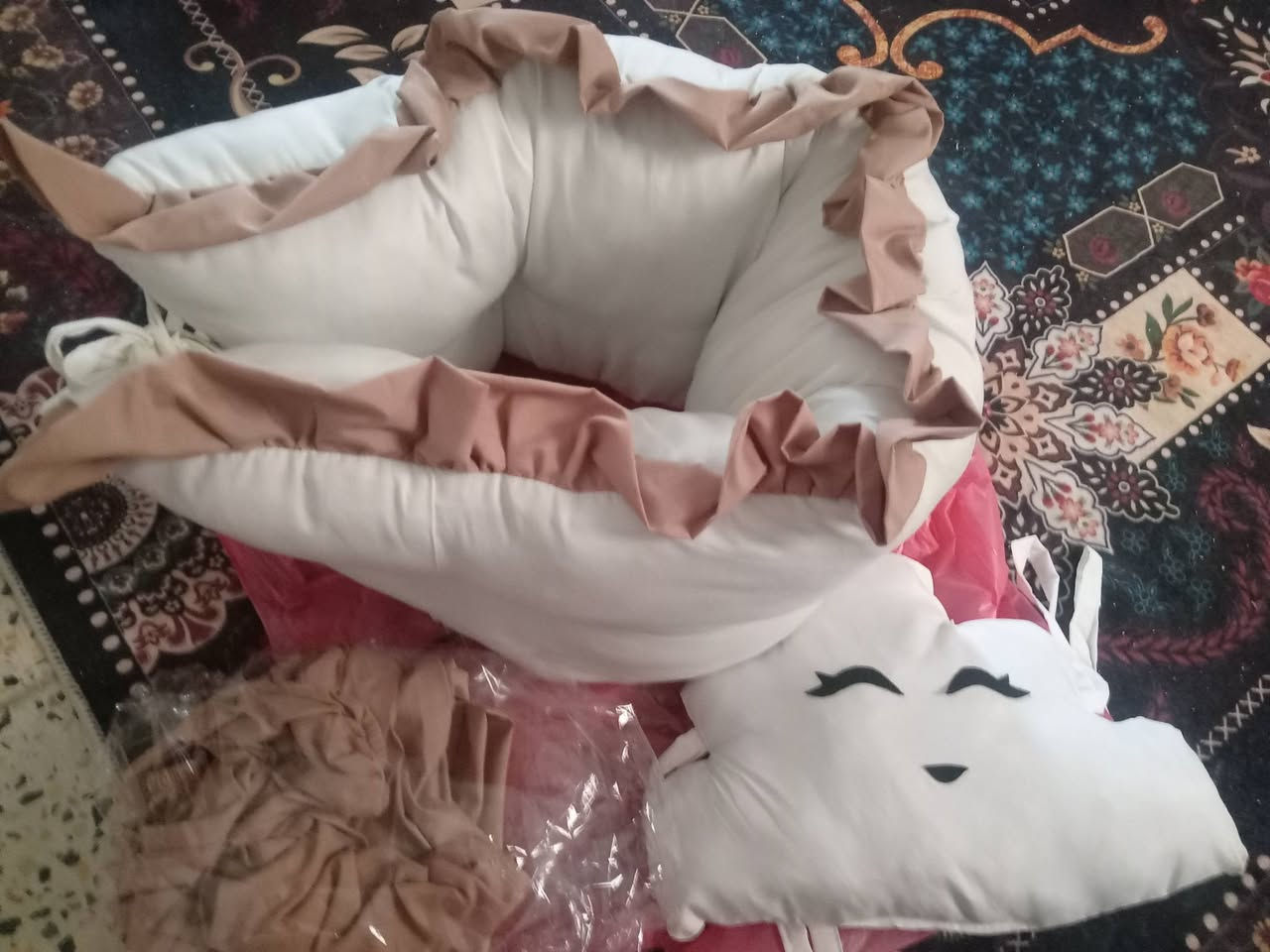 مصد سرير طفل قطني جديد
