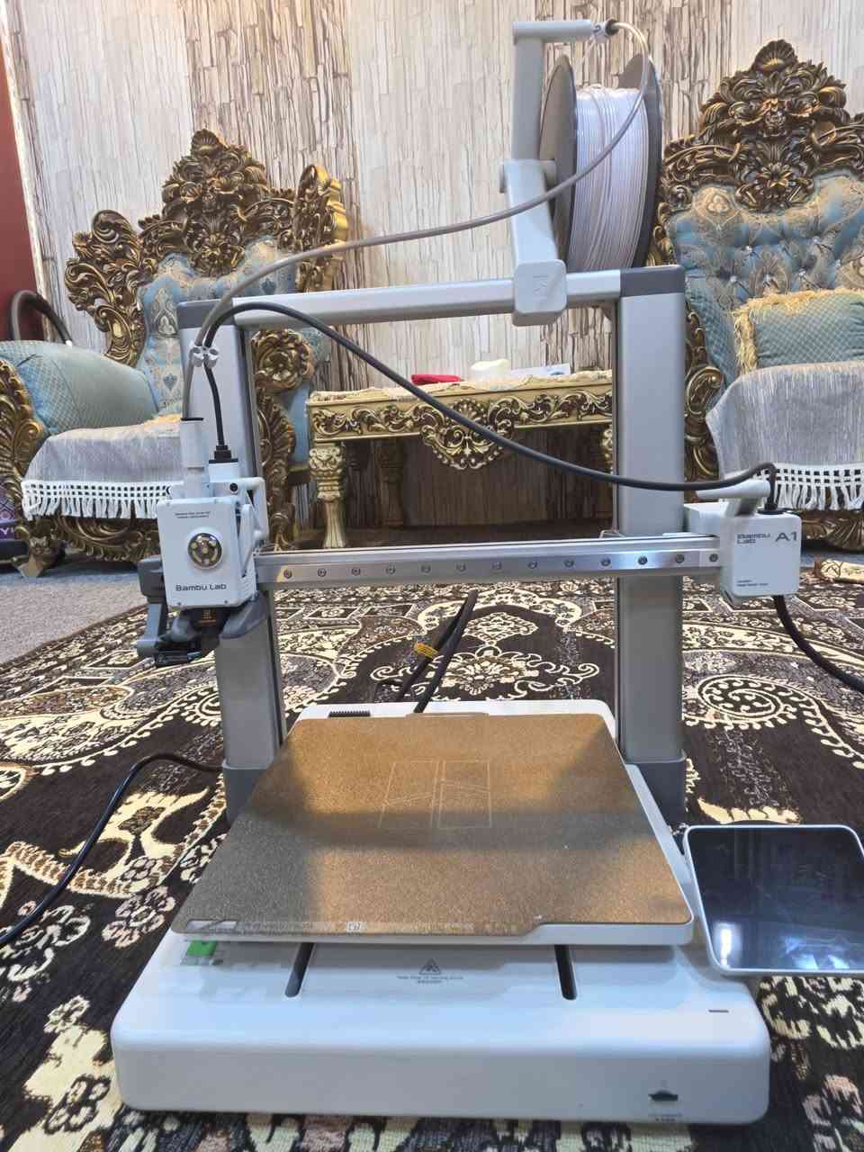 طابعة 3D Bambu Lab A1 Combo مع نظام AMS للطباعة متعددة الألوان
مستعمل نظيف جدا ساعات العمل 51 ساعه فقط السعر 850 الف دينار عراقي و قابل للتفاوض
البصرة - التنومة 
***********
