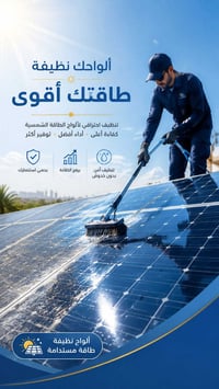 تنظيف ألواح شمسية • يعيد الأمبيرات • كربلاء