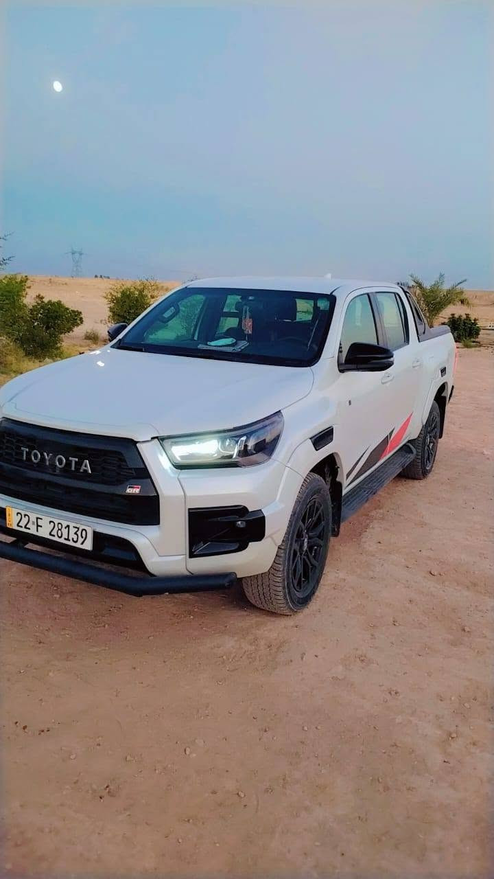 *🏆 للبيع - TOYOTA HILUX GR SPORT 2023 🏆*

السلام عليكم
تويوتا هايلوكس GR سبورت للبيع (كويتي) 

*✅ التفاصيل:*
- الموديل: 2023 GR SPORT (اعلى فئة)
- اللون: ابيض صدفي 
- المحرك: 2.8 توربو سوبر  (كاز)
- الممشى: [89071]
- الضرر: مثل ما موضح بالصورة
•. الرقم:  اربيل 22
*✅ المواصفات:*
ويل 18 GR اسود / حساسات / كاميرا خلفية / كامرة امامية/ مقاعد جلد / بصمات 2 / دخول ذكي / شاشة كبيرة / لايت زنون LED / نظام مانع انزلاق / شفتات ستيرن

*✅ السعر:* [37,000 دولار] وبيه مجال

*✅ العنوان:* [بغداد ابو غريب]
*✅ للاتصال:* *********** واتساب
--
