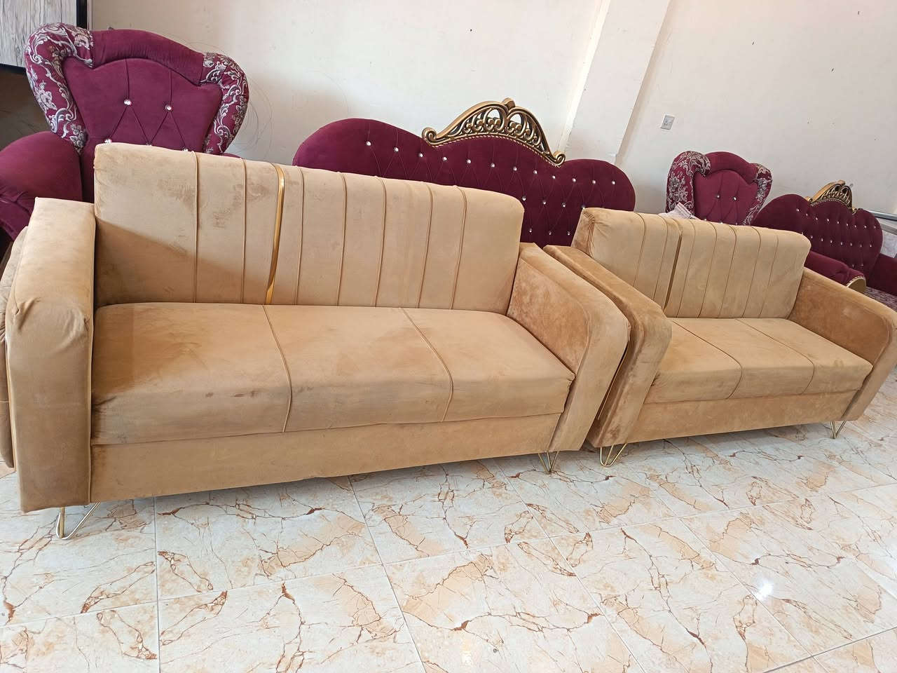 معرض ابو عبدالله للاثاث المنزلي 🔥 وصول وجبه جديد من تخم مستخدم شي بسيط خمس قطع عشر مقاعد  شي حديث وراقي زورونا تجدون ما يناسبكم العنوان تكريت الديوم بلقرب من اسواق الزوبعي للاستفسار خاص او اتصال *********** متوفر وتساب
